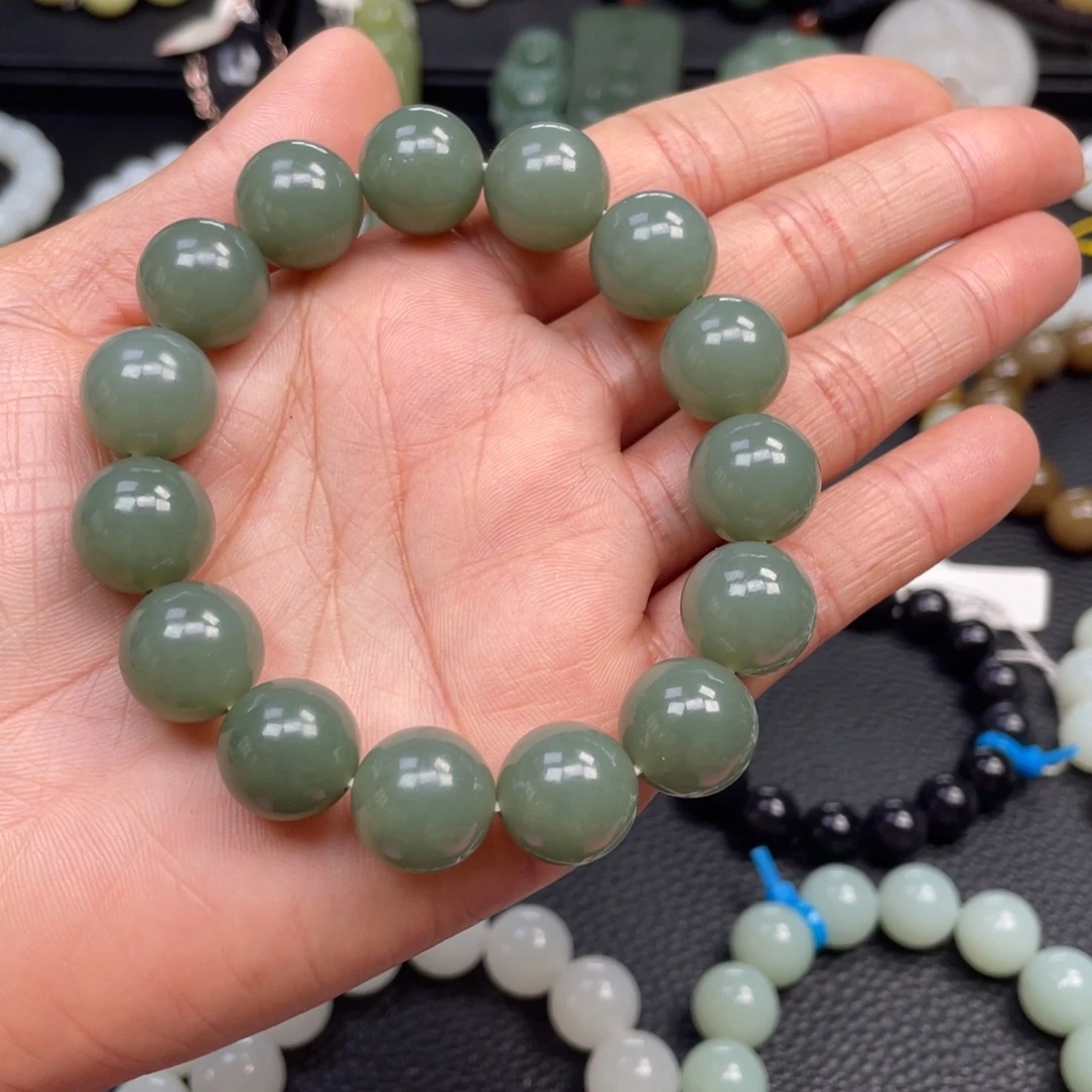 和田玉未镶嵌手链