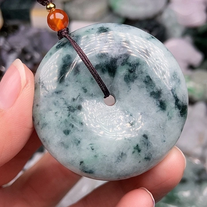 颈饰未镶嵌翡翠 翡翠