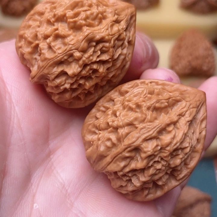 文玩核桃把件34纯野生极品