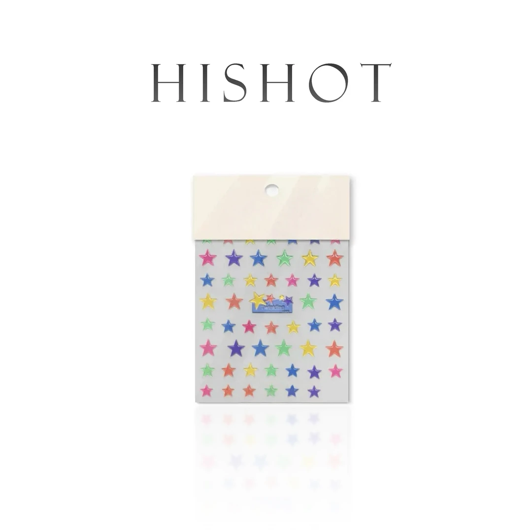Hishot多巴胺彩色手机镜头/壳diy贴纸适用于苹果/三星/华为/安卓