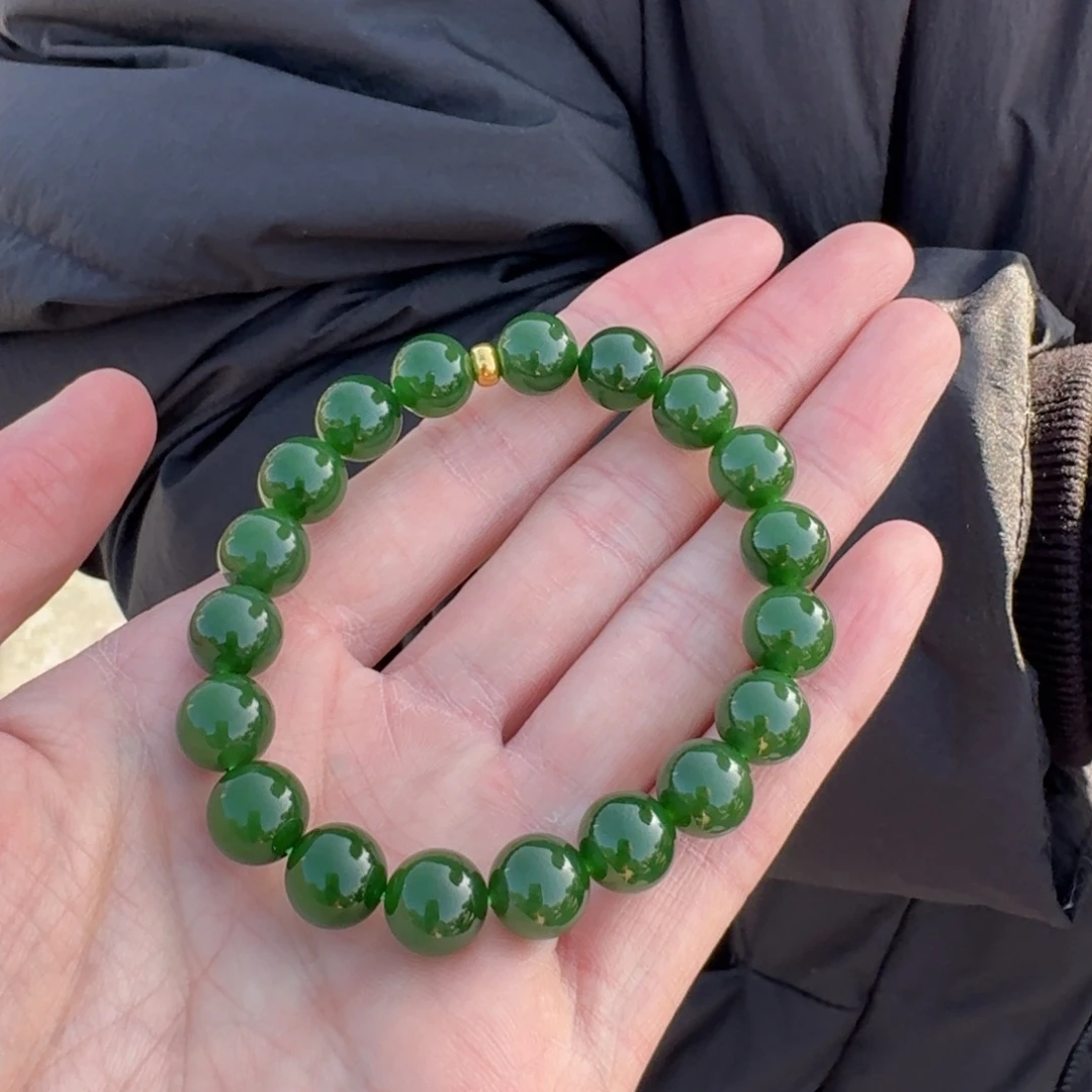 和田玉18K金镶嵌颈饰1126丹丹卡10左右