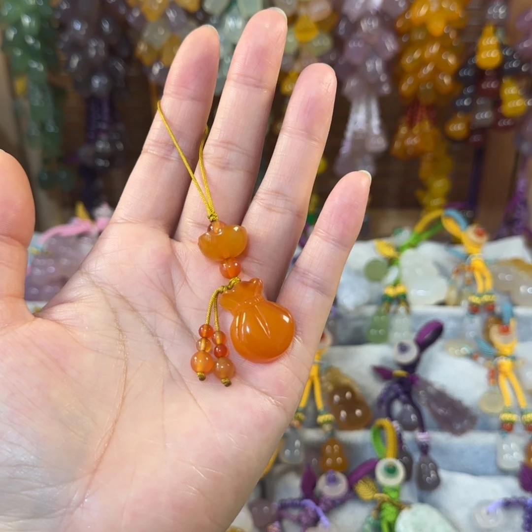 未镶嵌手机挂件玛瑙/玉髓