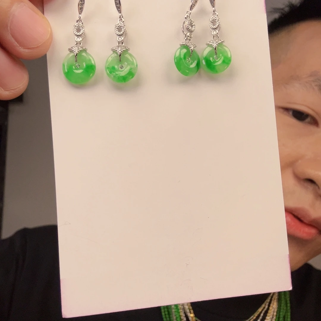 翡翠未镶嵌挂件多样性发货只发一对