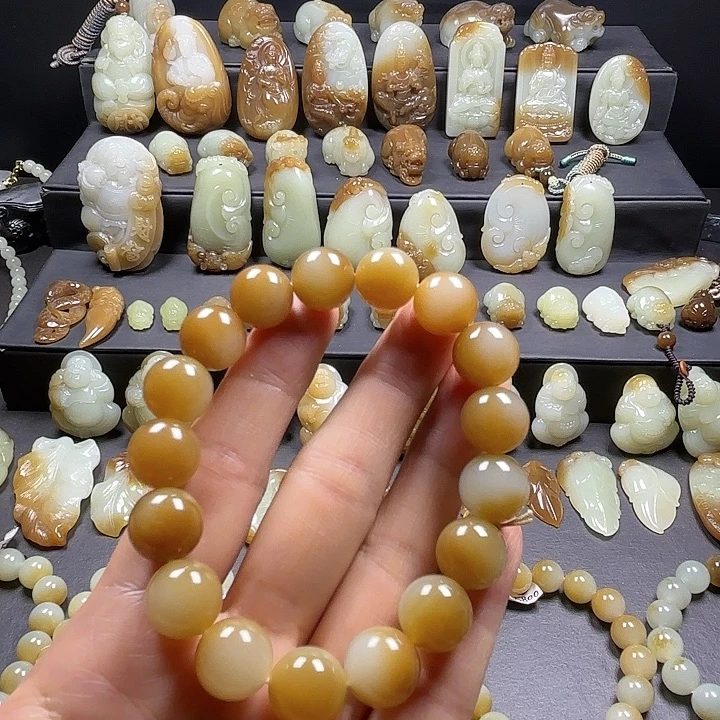 和田玉（糖玉）未镶嵌手链