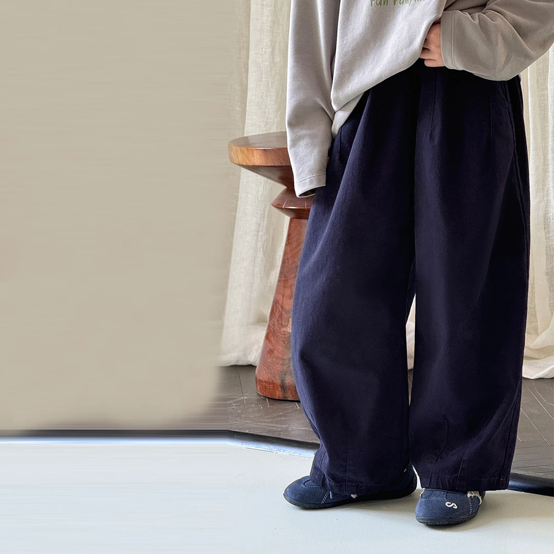 「UNO AUTUNNO」【松弛Time】细斜纹女中大童百搭宽松阔腿灯笼裤CP14