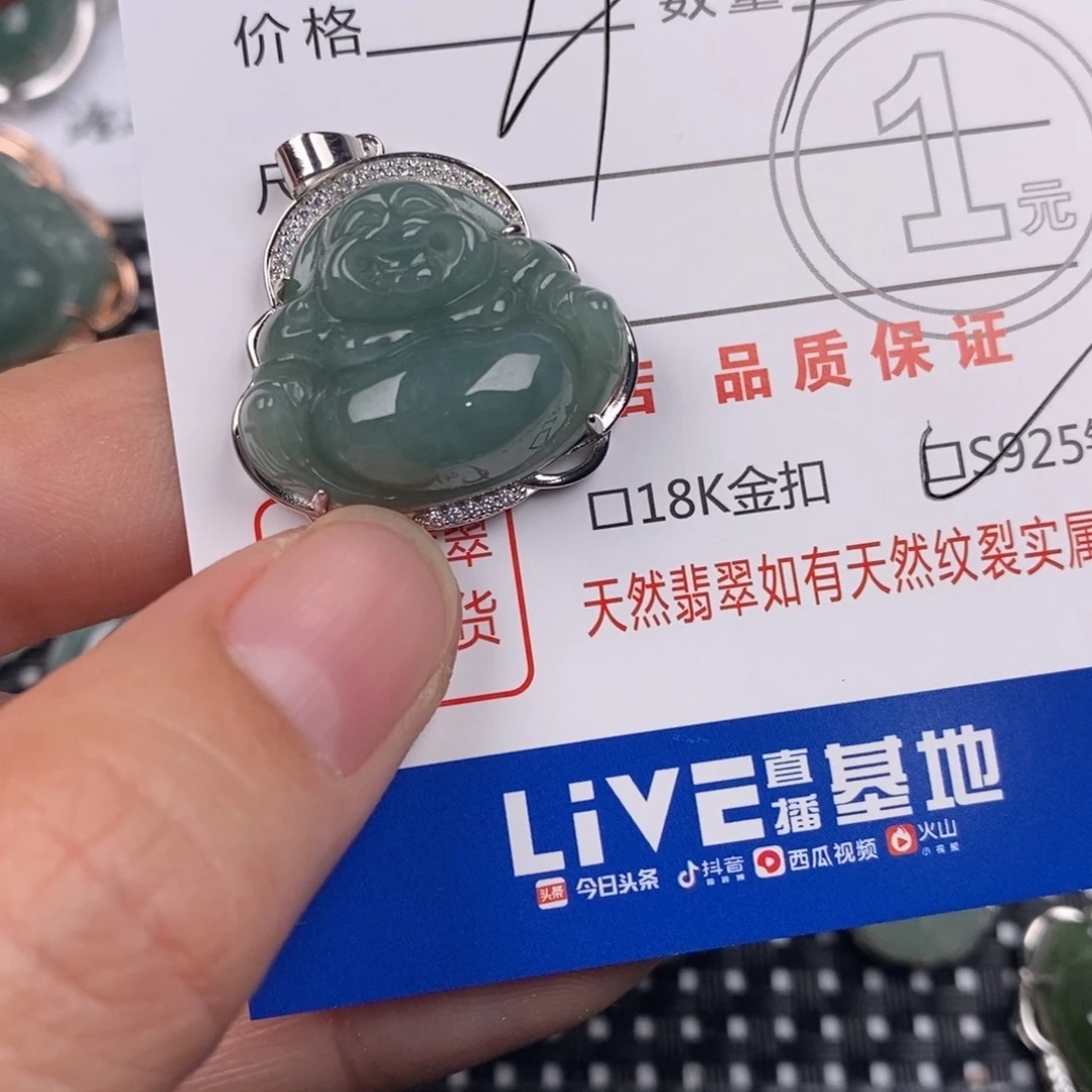 翡翠银S925镶嵌颈饰