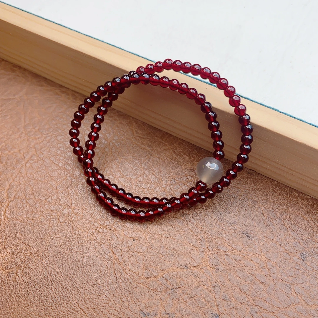 红玉髓双圈mz217-无礼盒