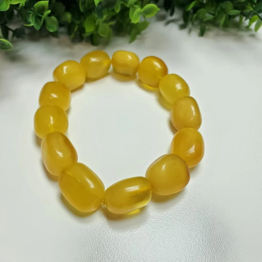 A126【赵小姐】蜜蜡桶珠单圈手链