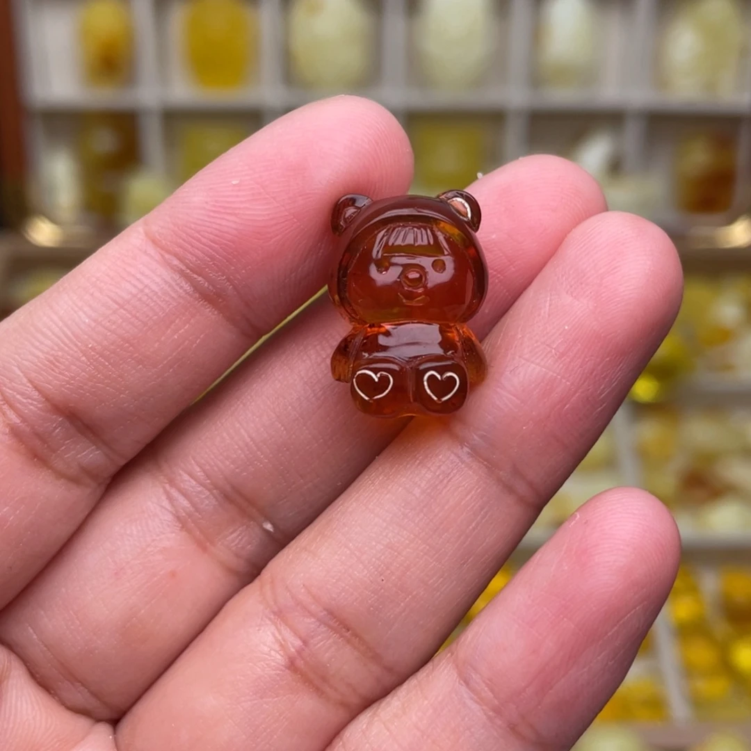 琥珀未镶嵌颈饰1.8克多妹