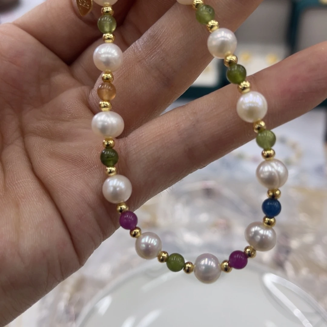 淡水珍珠合金颈饰1104