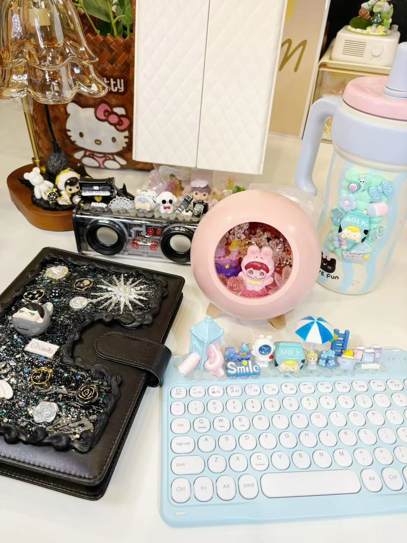 创意手工正版萌粒混装奶油胶diy礼品套组