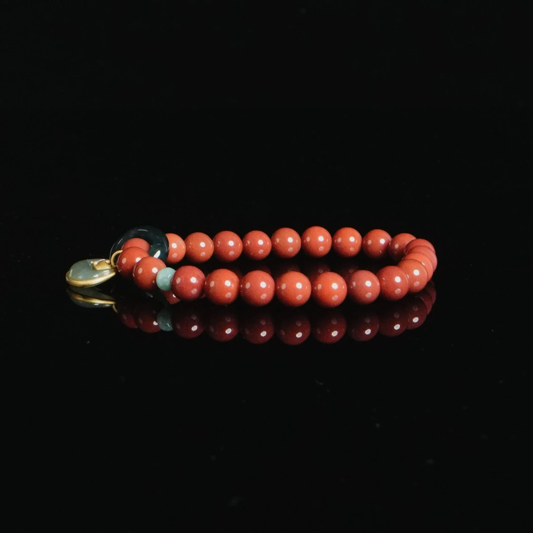 南红平安锁单圈 7mm17.17 DY-M6975