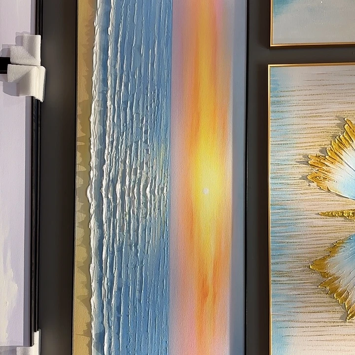 竖款60.180大海黑框