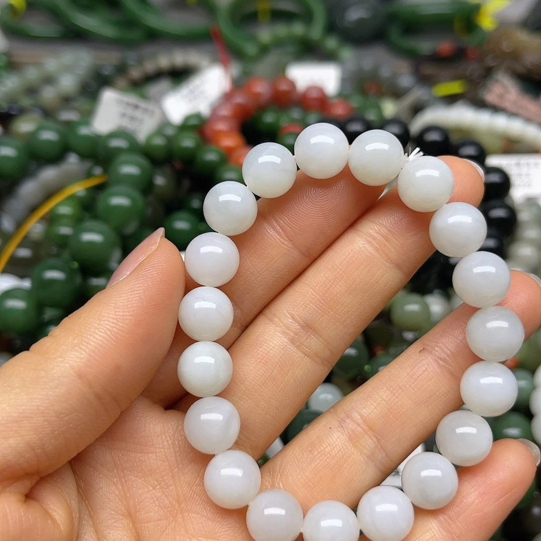 和田玉未镶嵌手链