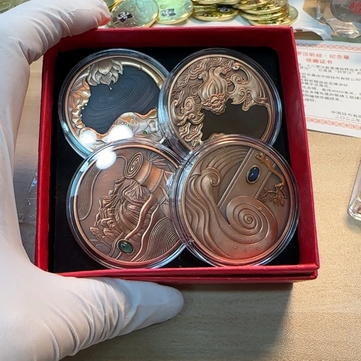 其他普通金属文房四宝铜章一套四枚