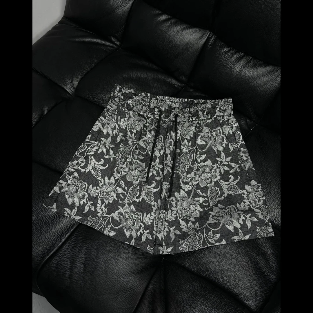 QIMO启茉（5802#欧洲站提花短裤）灰色