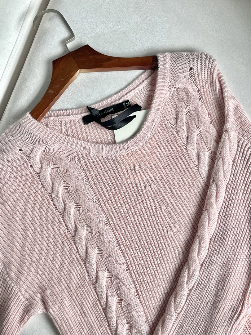 220-女款宽松型纯色毛针织衫-823359