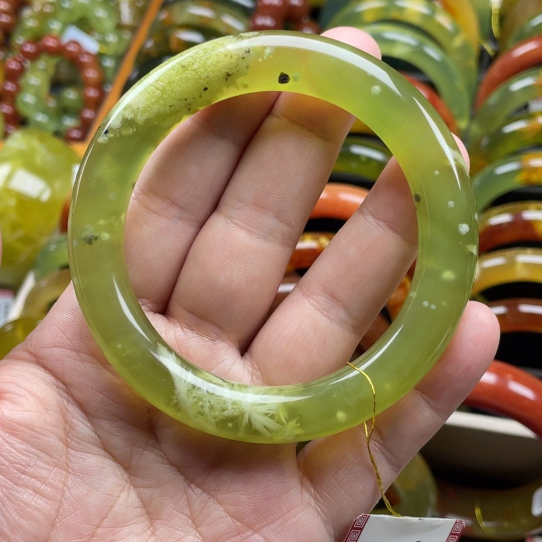 未镶嵌蛇纹石玉手镯