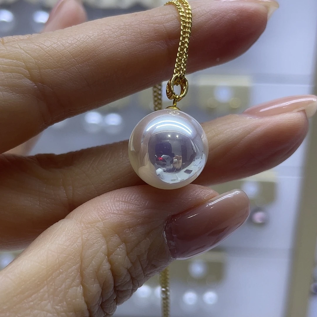 颈饰淡水珍珠18K金镶嵌