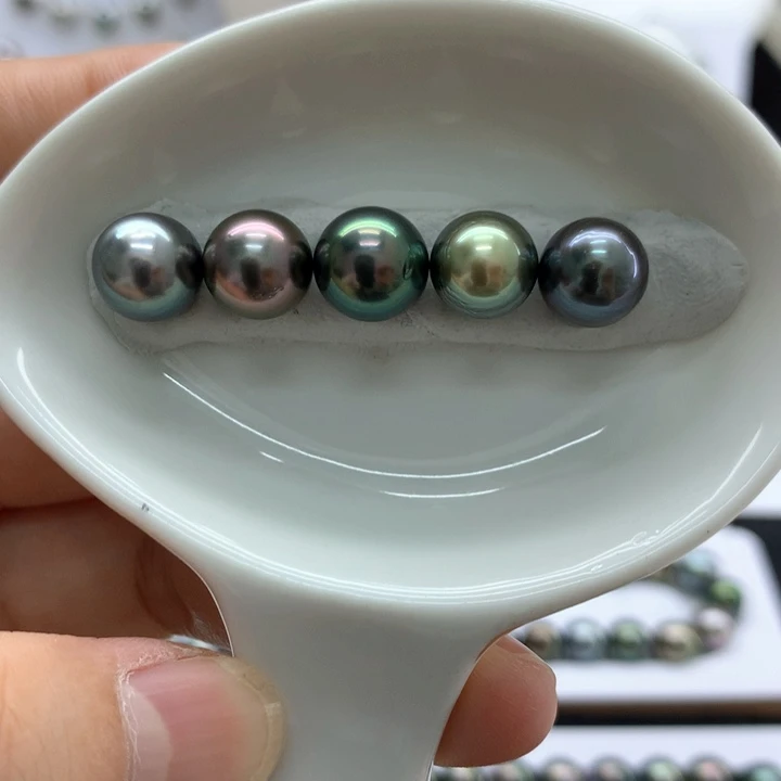 海水珍珠裸珠9+大溪地炫彩 安安