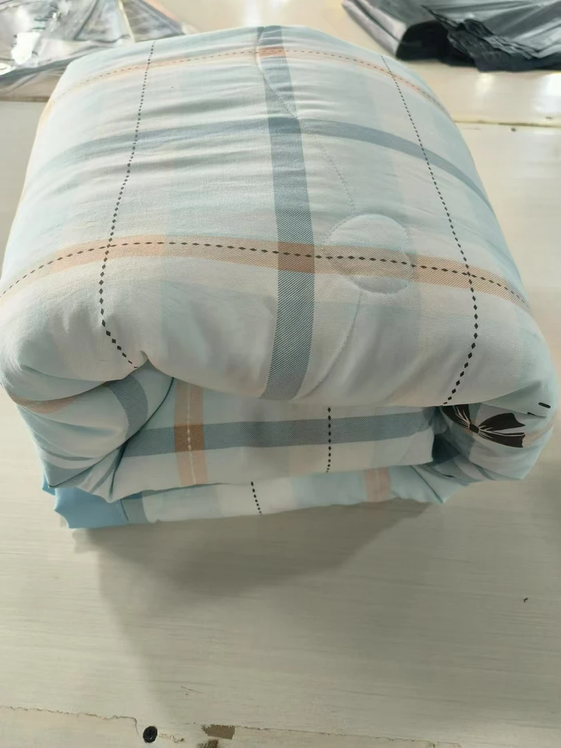 【蓝色蝴蝶结被子】高端水洗棉加厚被舒适透气可机洗1.5/2米