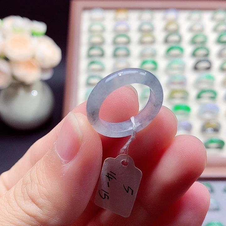 翡翠未镶嵌戒指14-15号