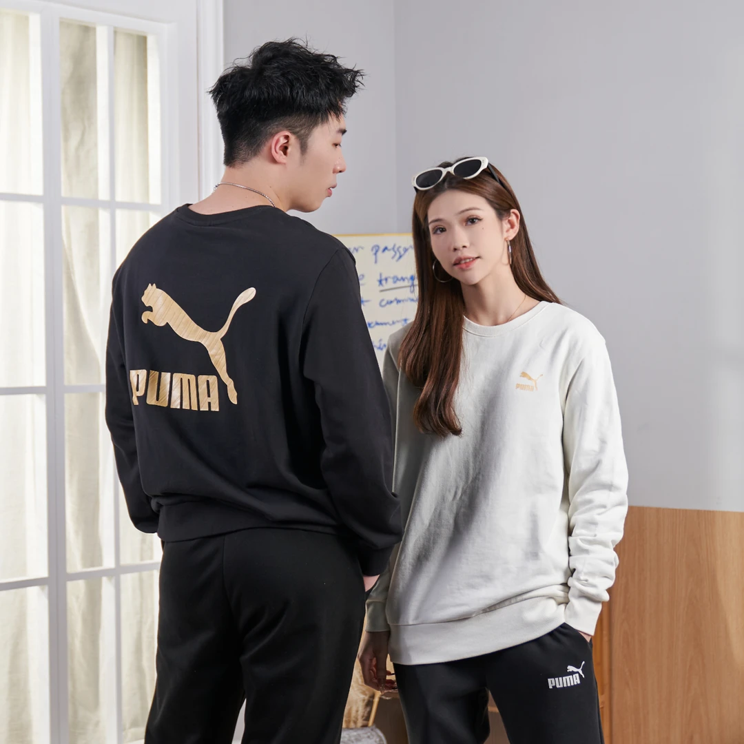 【秋焕新】PUMA彪马官方男装女装流光风大logo休闲针织卫衣625825