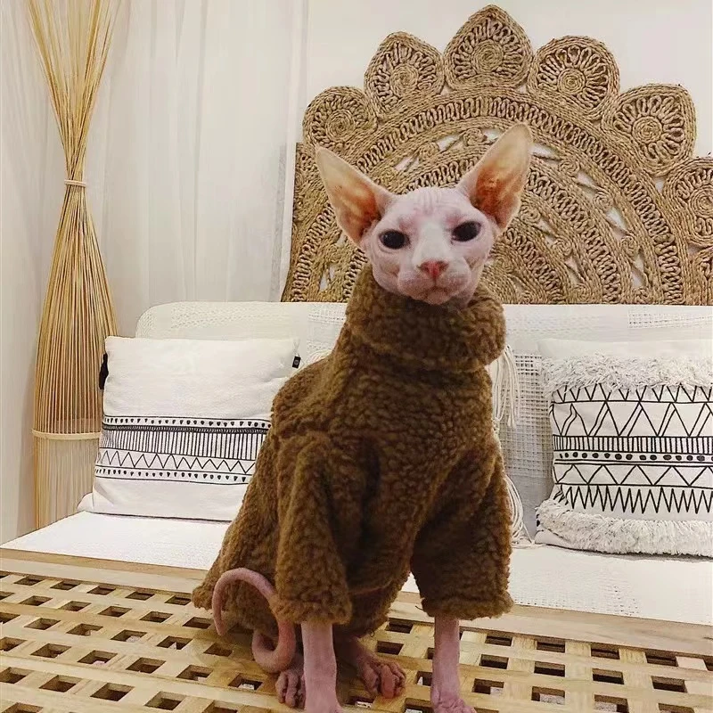 冬季宠物衣服亲肤保暖面料无毛猫德文衣服小型犬同款棉衣宠物衣服