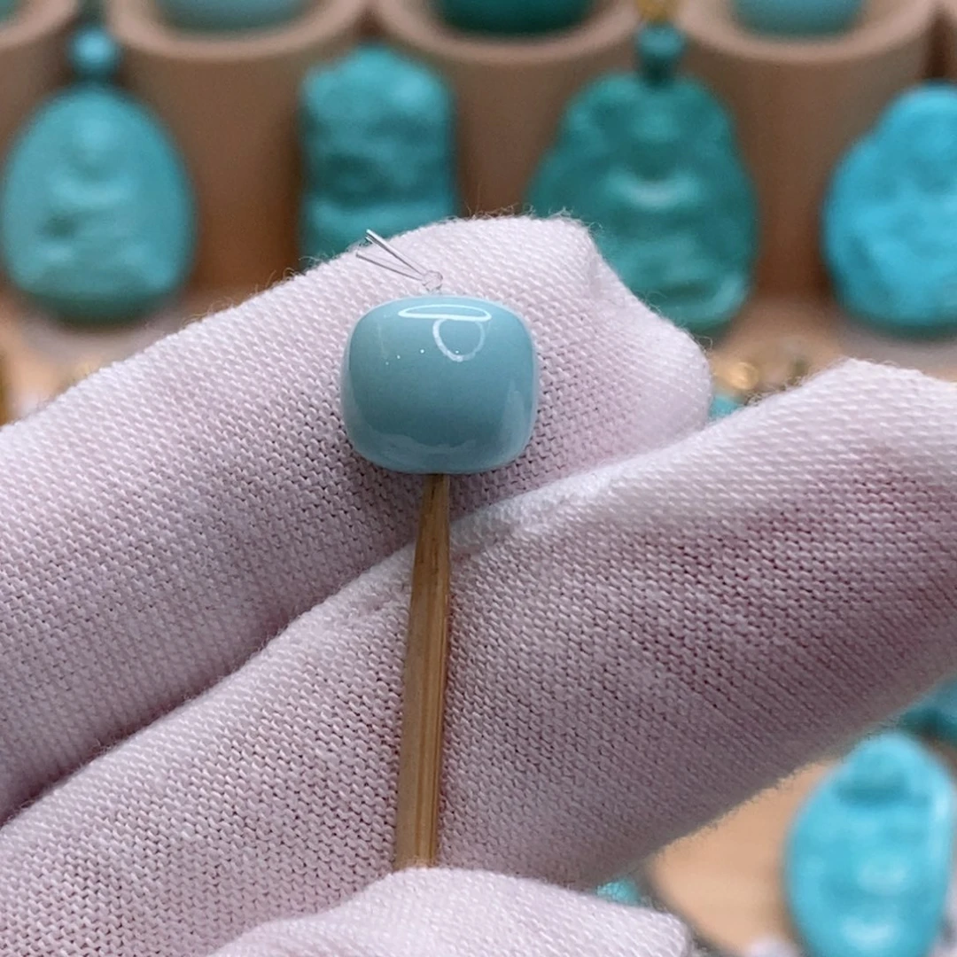 绿松石未镶嵌珠宝奇石9.8mm