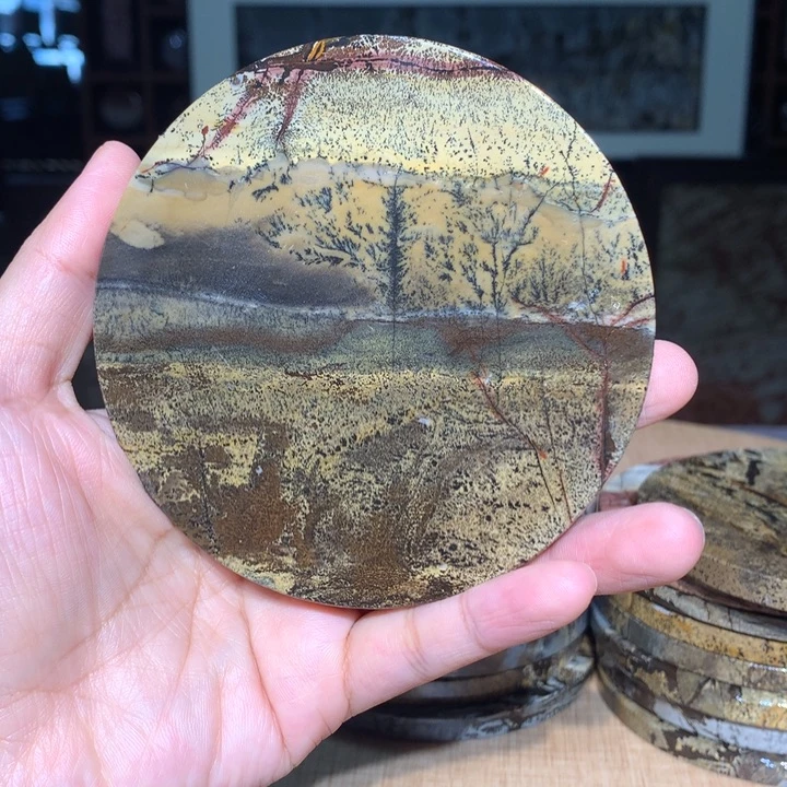 ，广西国画石摆件，收藏观赏