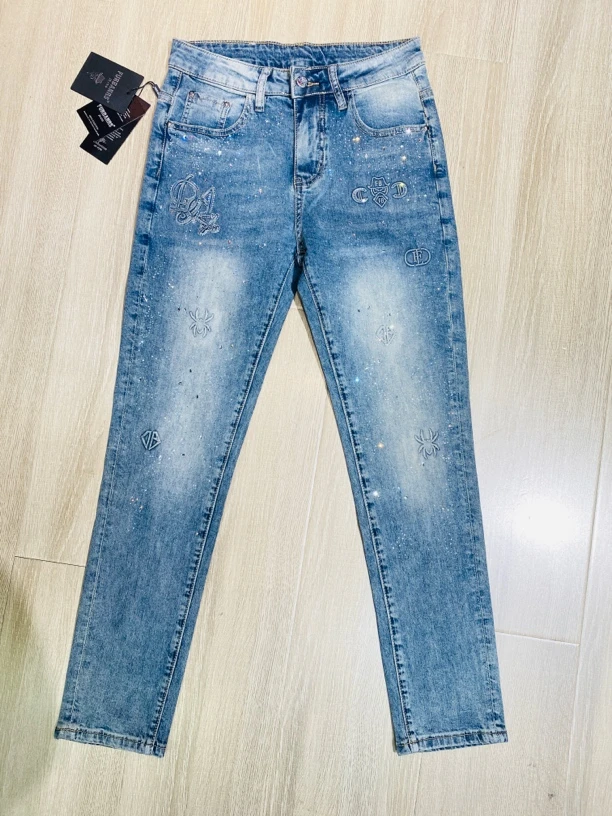 25年新款重工牛仔裤