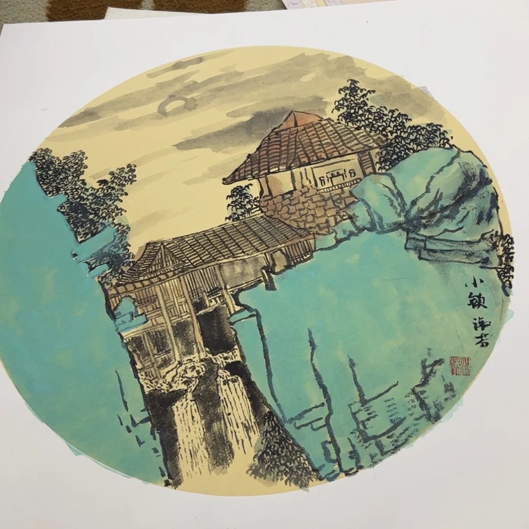 国画50-50卡纸作品艺