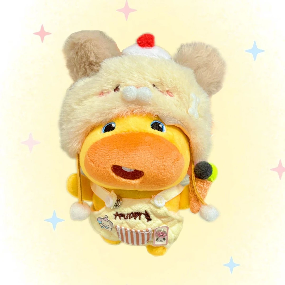 正版卡皮巴拉噜噜玩偶毛绒挂件钥匙扣送礼物包挂饰娃娃书包女生