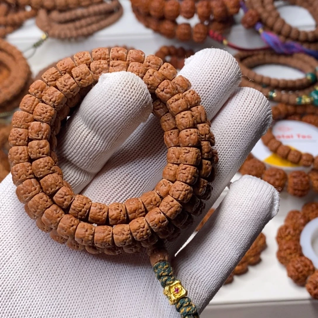 手串金刚菩提五爪金龙龙切佛手，尺寸7.6