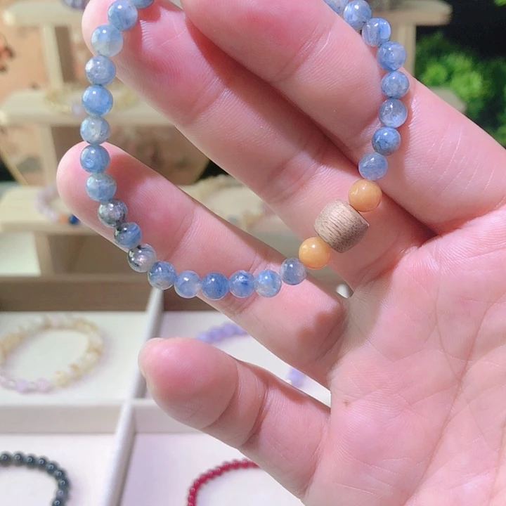 银S925镶嵌手链烟晶