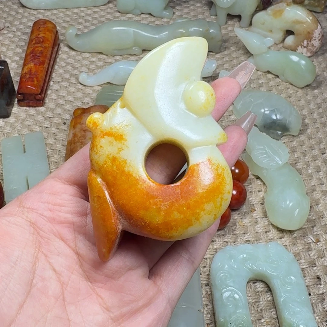 用***玩白玉菩提吊坠挂件