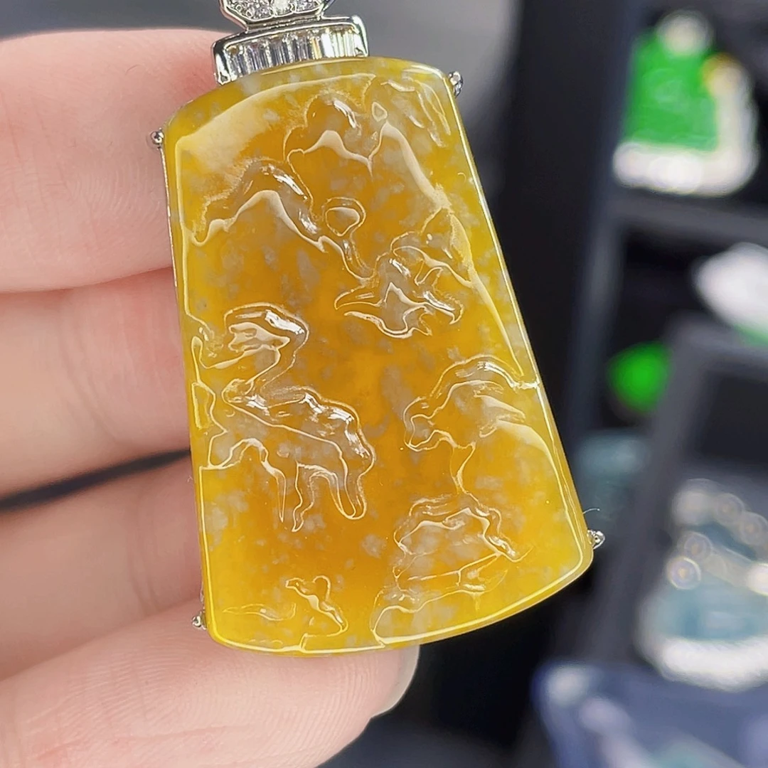 翡翠未镶嵌吊坠(不含链)