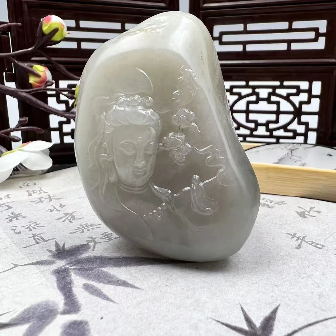 A069 和田玉手把件 FRX36310406