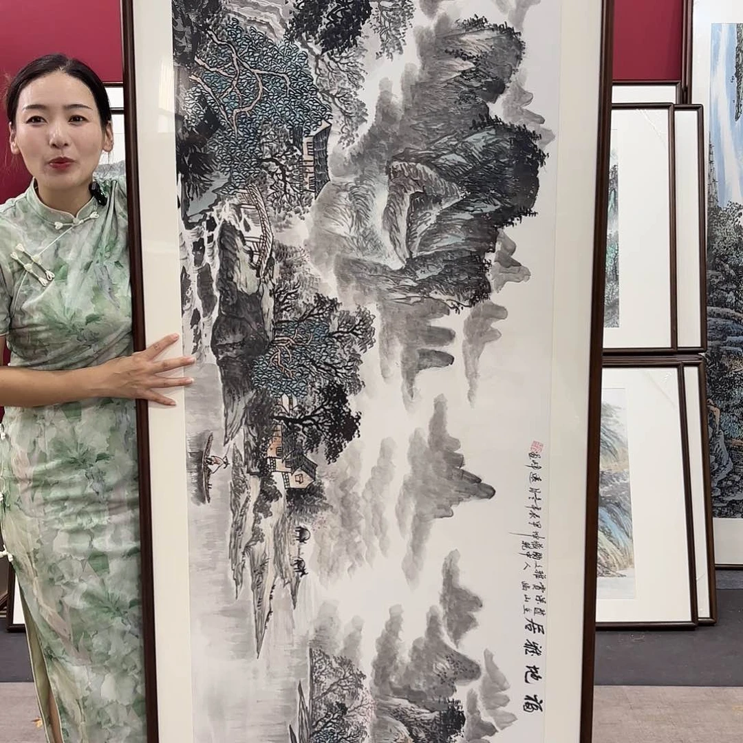 国画带框绘画210/80