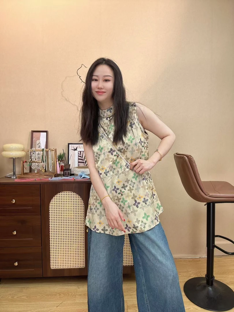 【澜公子9159】弥山*无袖春夏新款气质百搭新中式国风中长款