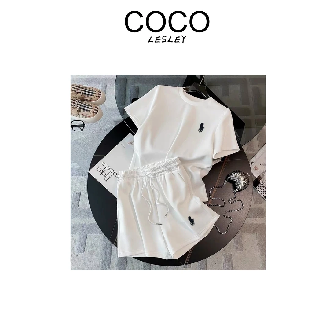 【YAOYAO专属】小马套装 2025夏季新款 宽松女士休闲  简约百搭休闲