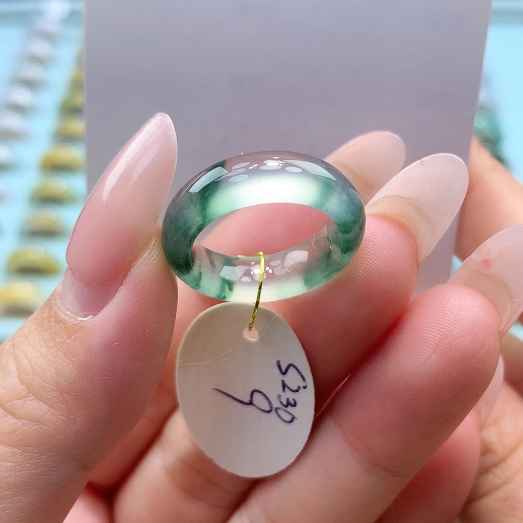 未镶嵌戒指翡翠9圈