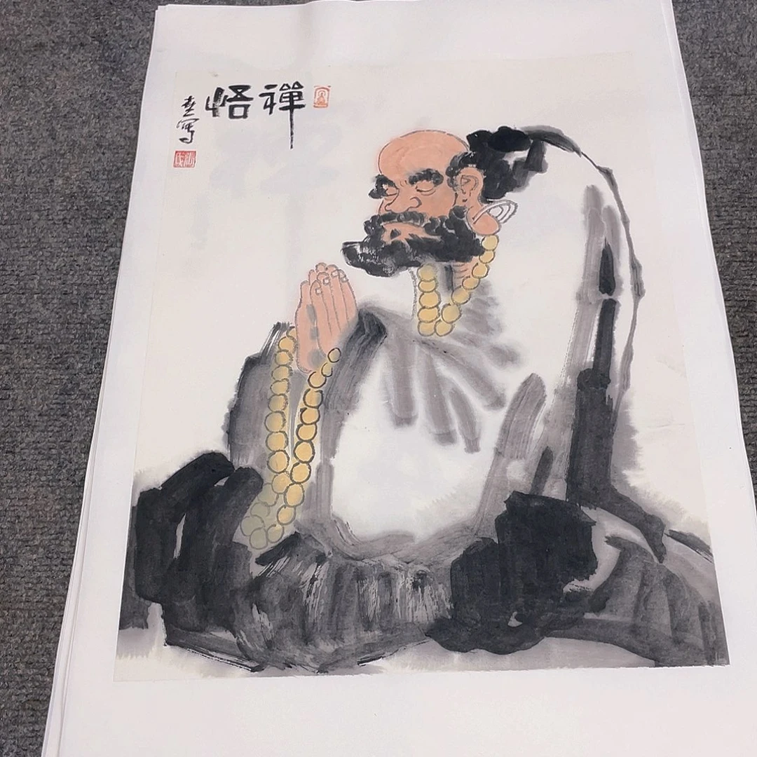 国画1.4平尺纯手绘国画作品