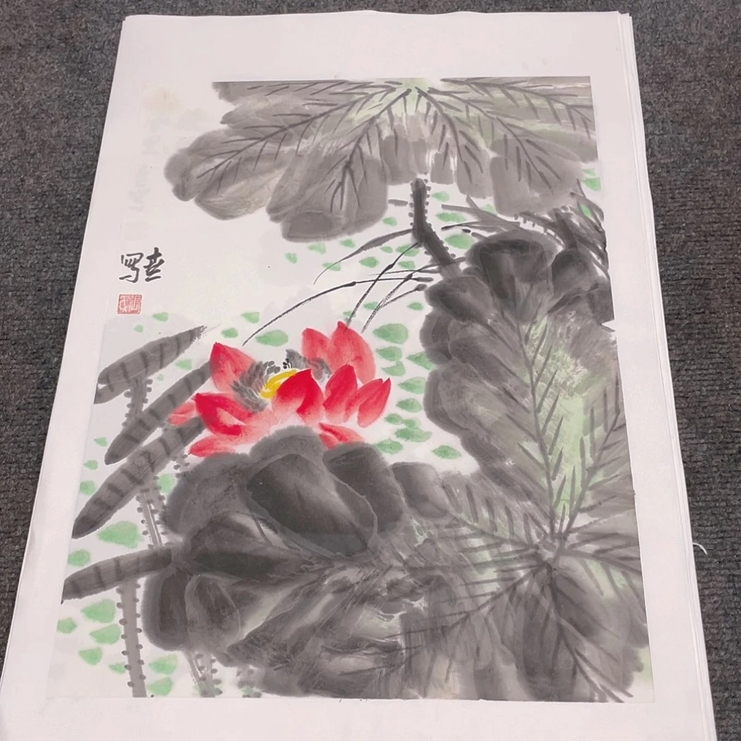 国画1.4平尺纯手绘国画作品