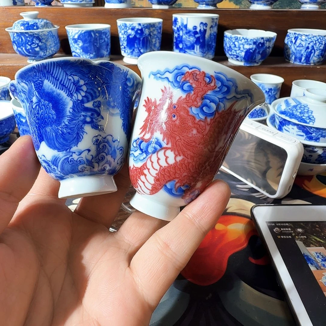 泥塑烨**读主人杯手工手绘