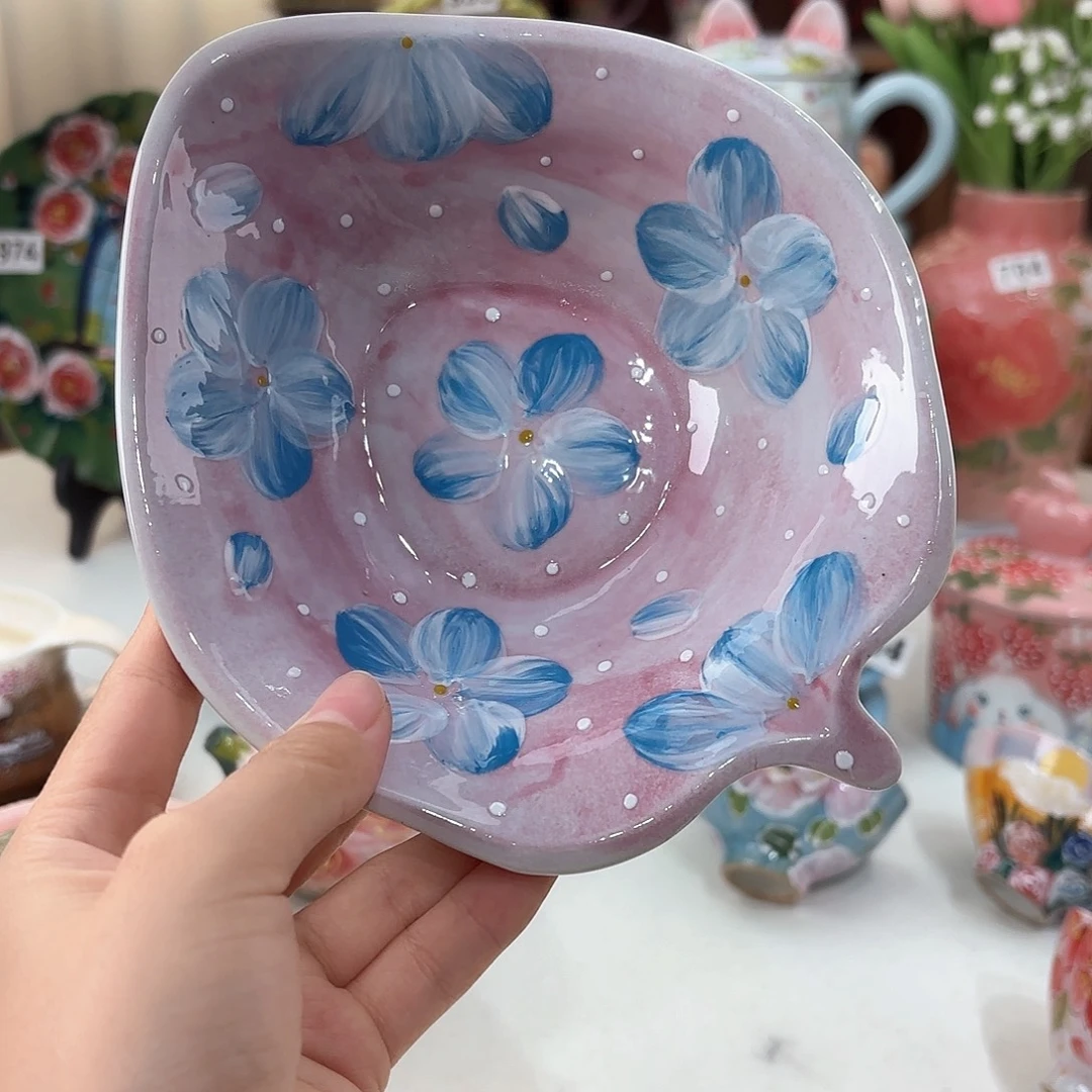 景德镇手绘高温釉下彩陶瓷茶具