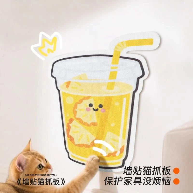 贴墙立式猫抓板不掉屑防猫抓沙发保护垫猫咪抓板耐磨耐抓磨爪玩具