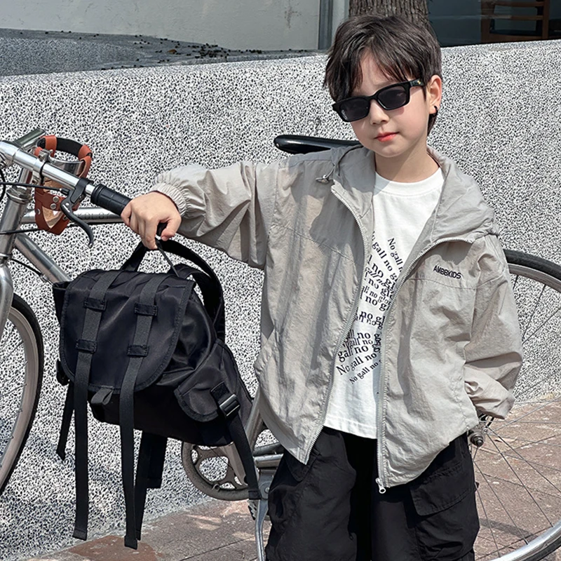 WX5016棉小班儿童轻薄凉感防晒衣洋气网格里衬外套空调衫