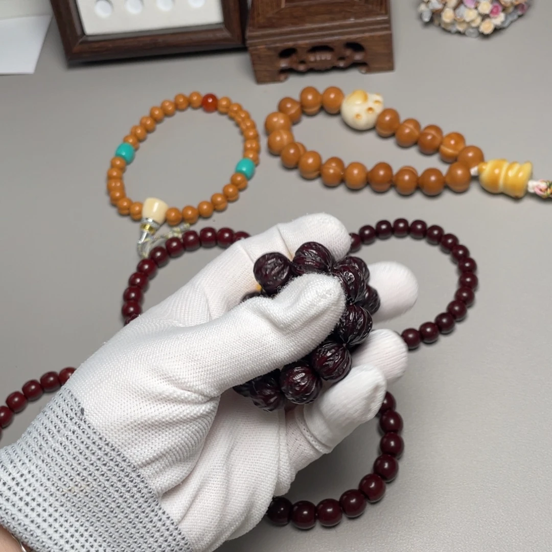 厚***孔手串猴头核桃京八楞