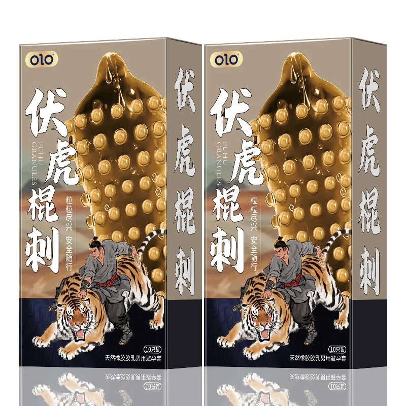 OLO大颗粒避孕套安全套官方旗舰正品持久物理延时控时颗粒螺纹夫妻计生用品天然橡胶胶乳避孕套密集异形狼牙颗粒